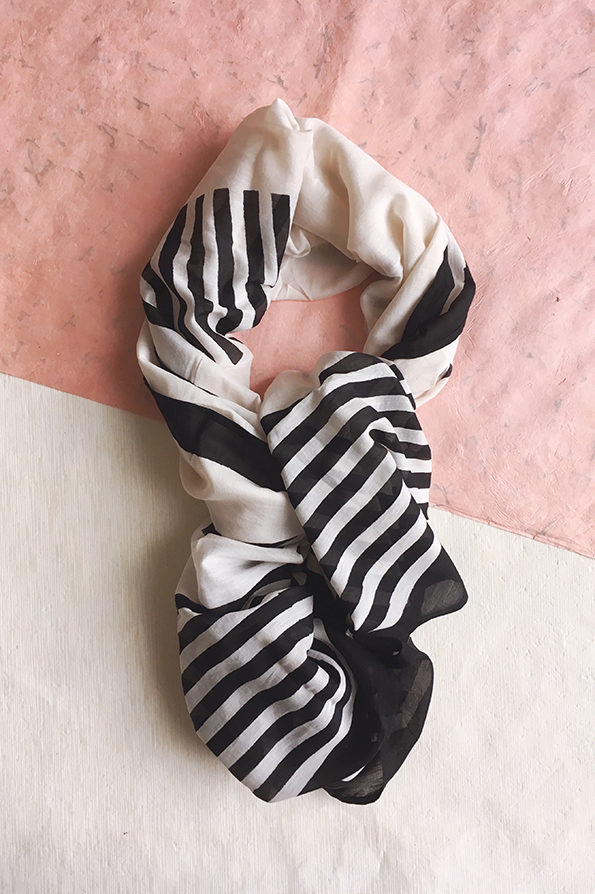 LESS THAN PERFECT | Scarf | Block Printed | Nude