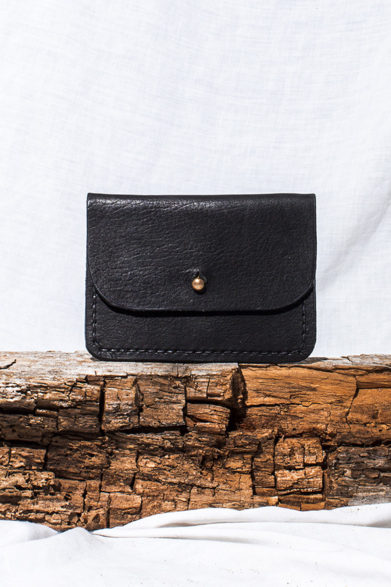 Black Leather Purse | Purses | Wallet Coin Card Holder | Sustainable Fashion
