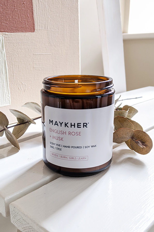 Scent Five Candle | English Rose + Musk
