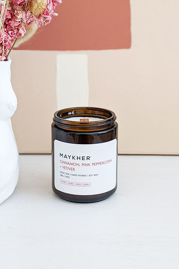 Scent One Candle | Cinnamon, Pink Peppercorn + Vetiver
